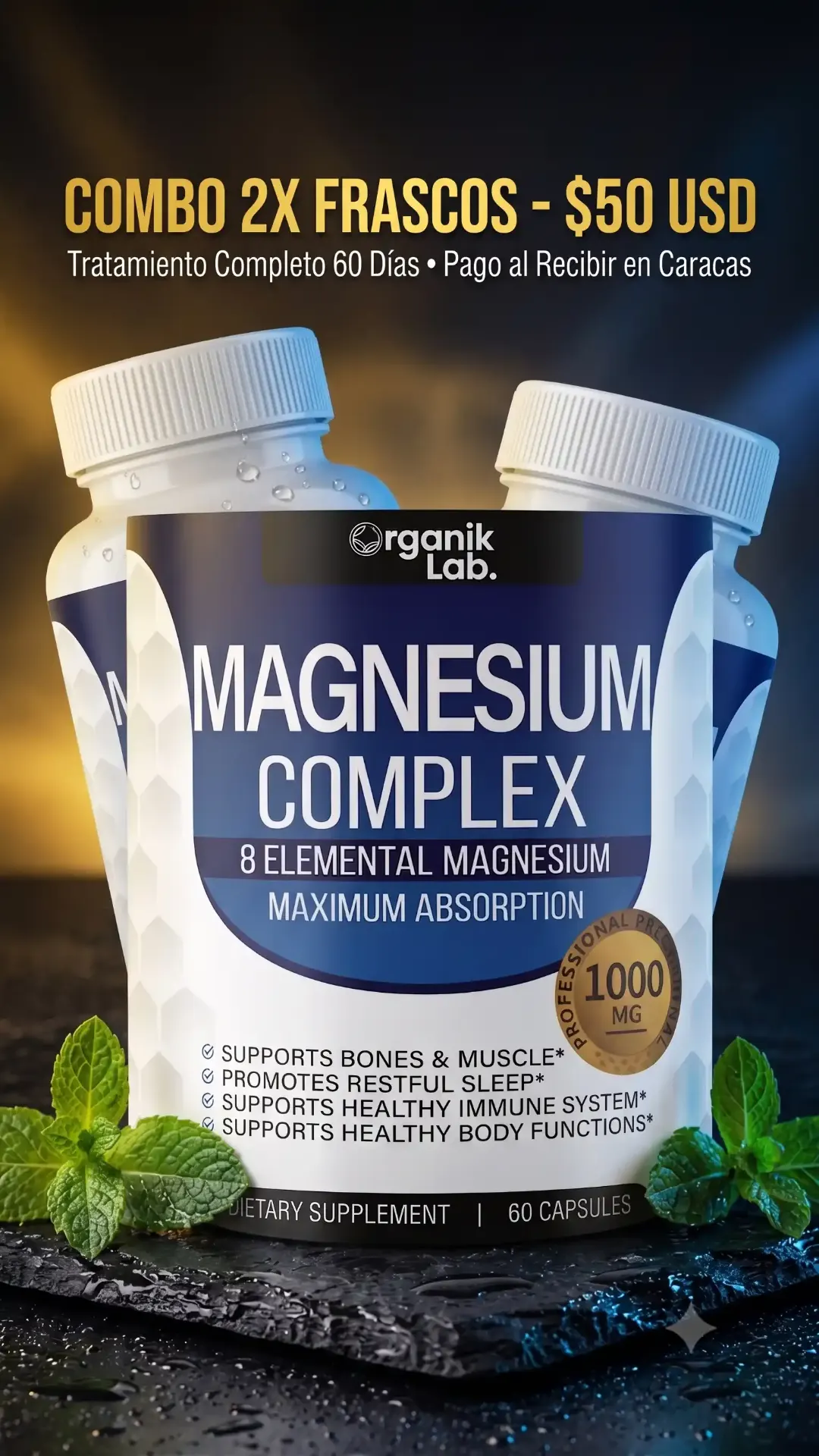 Organik Lab® Magnesium Complex vista 2